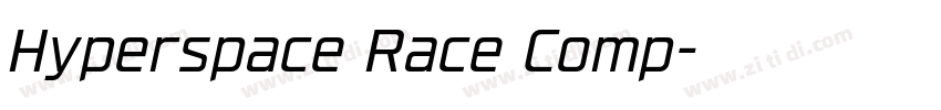Hyperspace Race Comp字体转换